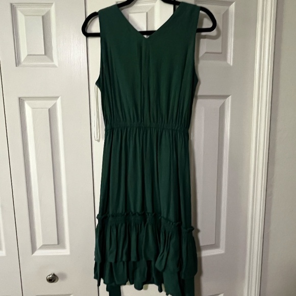 Ann Taylor, Green Tie Waist Dress, Size 8 - Picture 3 of 3